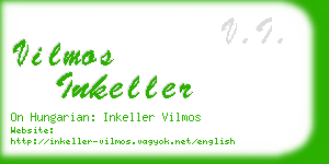 vilmos inkeller business card
